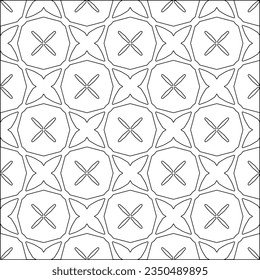 Textura elegante con figuras de líneas.Patrón geométrico en blanco y negro para páginas web, texturas, tarjetas, afiches, tela, textil. Diseño repetitivo gráfico monocromo. 