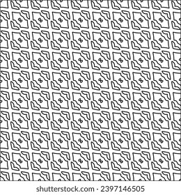  Stylish texture with figures from lines.black and white pattern for web page, textures, card, poster, fabric, textile. Monochrome graphic repeating design. Abstract background.