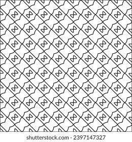 Textura elegante con figuras de líneas.patrón negro y blanco para página web, texturas, tarjeta, afiche, tela, textil. Diseño repetitivo gráfico monocromo. Antecedentes abstractos.