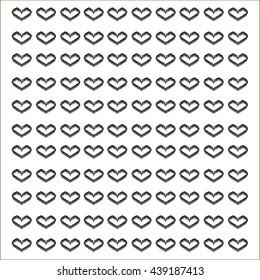 stylish texture - heart consisting of exclamation marks