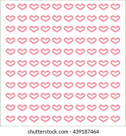 stylish texture - heart consisting of exclamation marks