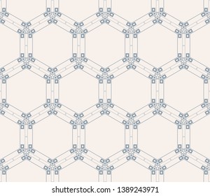 Stylish texture. Repeating abstract background with chaotic strokes. Trendy hipster print.Vector seamless pattern.