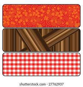 Banderas de textura elegante
