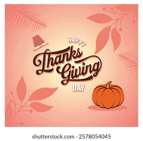 Stylish Thanksgiving greeting cards feature elegant typography, orange pumpkins, and festive fall foliage, evoking feelings of gratitude, celebration, and the warmth of the seasonal holiday. 