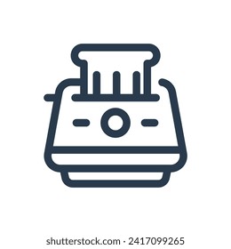 Stylish Toaster Vector Icon Illustration