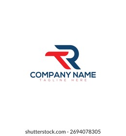 Elegante diseño del logotipo de la letra TR con un aspecto profesional y dinámico. Ideal para marcas corporativas, startups o empresas tecnológicas.

