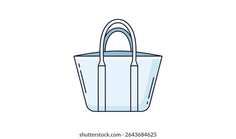 Stylish Transparent Tote Bag Ideal for Summer Beach Vacations and Everyday Activities Use
