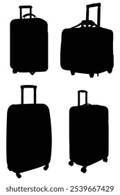 Stylish Travel Suitcase Silhouette: A Design Icon