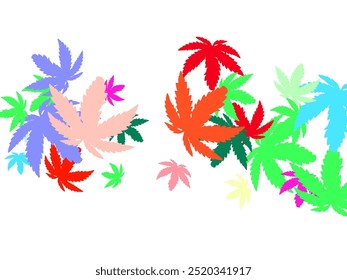 Stylish tree foliage vector october seasonal background. Nice tree foliage vector september seasonal background.