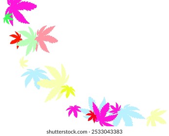 Stylish tree foliage vector october seasonal background. Canadian symbol maple red orange gold dry autumn leaves. 