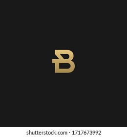 Stylish trendy B initial based letter icon logo