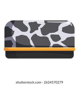 Stylish and trendy clutch bag featuring a bold giraffe print, perfect for adding a touch of animal print to any outfit