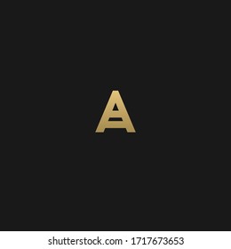 Stylish trendy A initial based letter icon logo