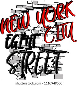 Stylish trendy slogan tee t-shirt graphics print vector illustration design