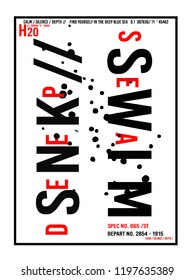 Stylish trendy slogan tee t-shirt graphics print vector illustration design