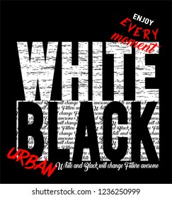 Stylish trendy slogan tee t-shirt graphics print vector illustration design