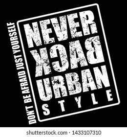 Stylish trendy slogan tee t-shirt graphics print vector illustration design