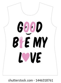 Stylish trendy slogan tee t-shirt graphics print vector illustration design