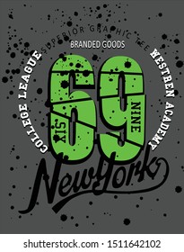 Stylish trendy slogan tee t-shirt graphics print vector illustration design