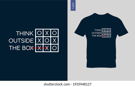Stylish and trendy t-shirt design. Motivational quotes. Think out of the box t-shirt design. 