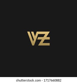 Logo de la carta inicial VZ de moda