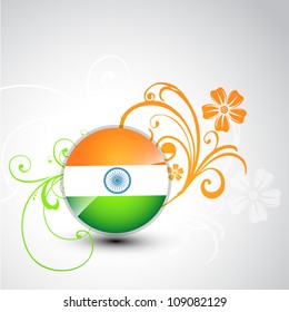 stylish tri color indian vector background