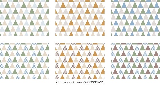 Um padrão de triângulo com estilo combinado com elementos de ponto.
