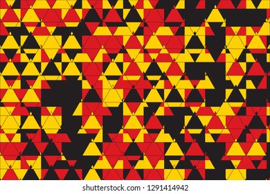 Stylish Triangles Pattern Vector Illustration. Pop Art Casual Geometric Ornament. Triangular Pattern for Covers, Wallpapers, Fabric, Textile etc.