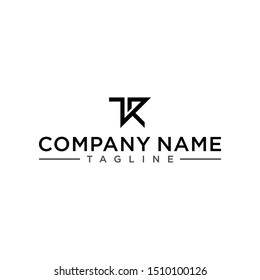 stylish and triangular shaped TR initial logo