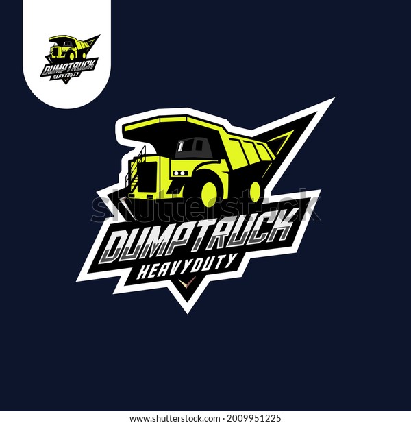 Stylish truck logo design with\
sports concept vehicle icons silhouette . Vector\
illustration.