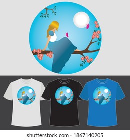 Stylish t-shirt and apparel abstract design. Vector print, typography, poster. Global swatches. illustration.