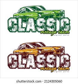 stylish t-shirt and apparel abstract design for cars . Vector print, typography, poster. Global swatches