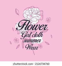 stylish t-shirt and apparel abstract design using flower and symbol . Vector print, typography ,symbol and text