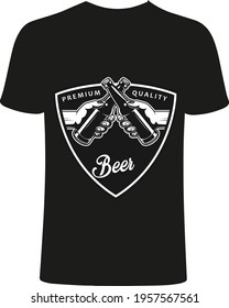 Stylish t-shirt and apparel trendy design with palm trees silhouettes, typography, print, vector illustration. Global swatches.