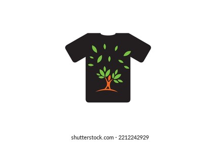 Stylish t-shirt and apparel trendy design with tree and leafs