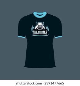 stylish t-shirt and apparel trendy design with print and vector illustration. Global swatches.