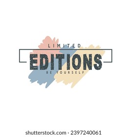  stylish t-shirt and apparel trendy design with palm trees silhouettes, typography, print, vector illustration. Global swatches.
