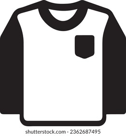 Stylish T-shirt Graphic - The Perfect Wearable Icon. Cool Flat Style T-shirt Icon.