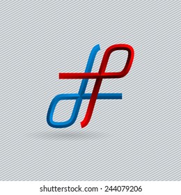 Stylish two-color logo