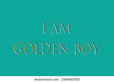 Stylish typography design for I Am Golden Boy.