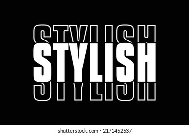 Stylish TYPOGRAPHY FOR PRINT TSHIRT 