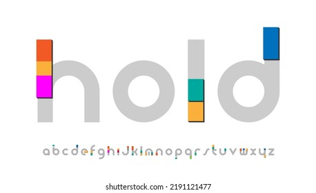 Stylish typography small alphabet letter logo design