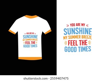 Stylish typography  Summer T-Shirt Design with Catchy Slogan