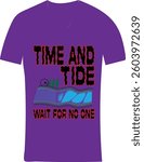 A stylish typography T-shirt design featuring bold, clean lettering arranged in an aesthetically pleasing layout.