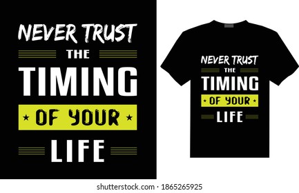 Stylish typography t-shirt design template
