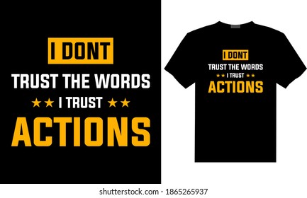 Stylish typography t-shirt design template