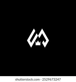 Stylish UJ Letter Logo with Clean Minimalist Design.