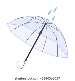Stylish umbrella isolated vector illustration on a white background. Elegant umbrella illustration for web design, banners and stickers