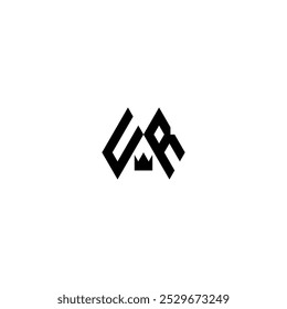 Stylish UR Letter Logo with Clean Minimalist Design.