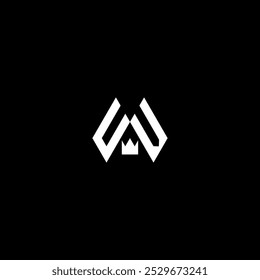 Stylish UV Letter Logo with Clean Minimalist Design.